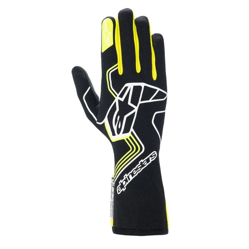 Glove Tech-1 Race V4 Blk / Fluo Yellow Medium