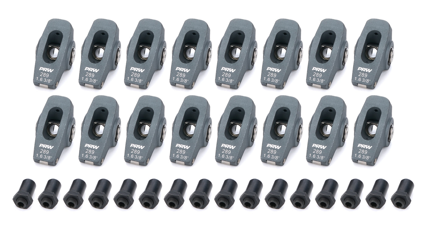 SBF Roller Rocker Arms - 1.6 Ratio 3/8 Stud