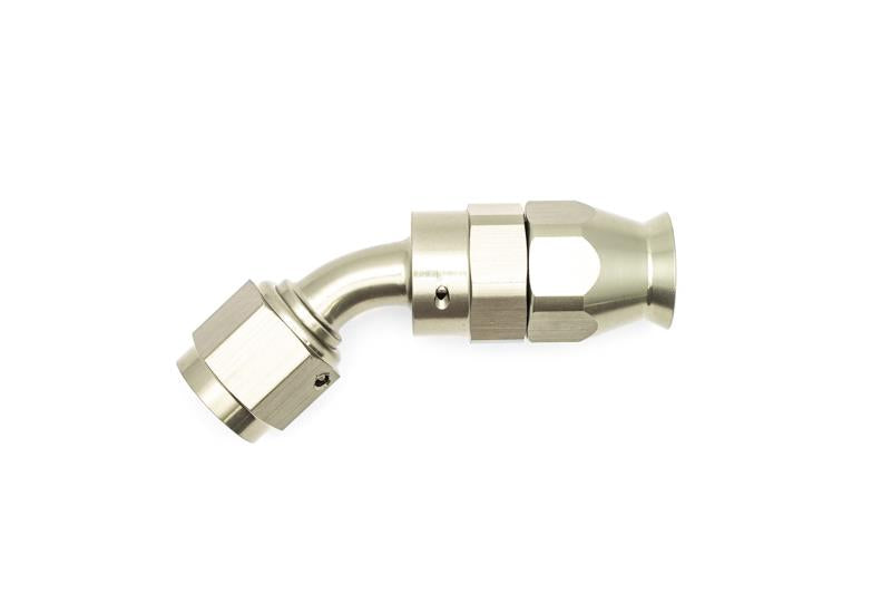 DeatschWerks 6AN Female Swivel 45-Degree Hose End PTFE (Incl. 1 Olive Insert)