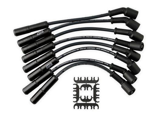 X9000 Spark Plug Wire Set GM LS 12in Long Blk