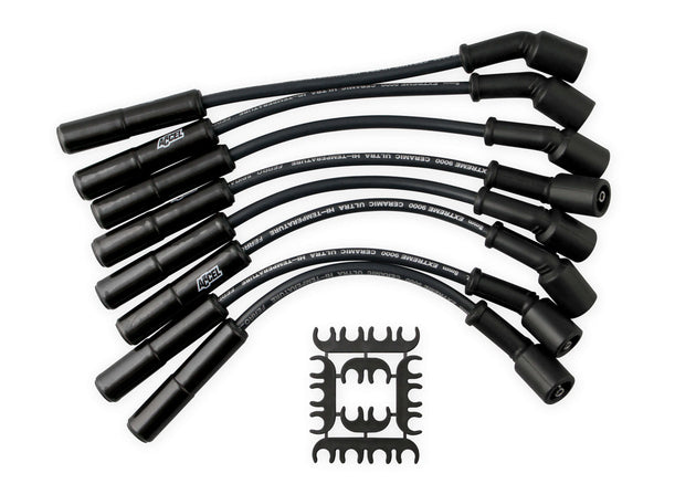 X9000 Spark Plug Wire Set GM LS 12in Long Blk