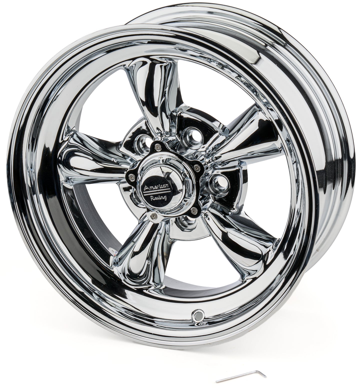 15X6 Torq Thrust II 5 X 4-1/2 BC Chrome