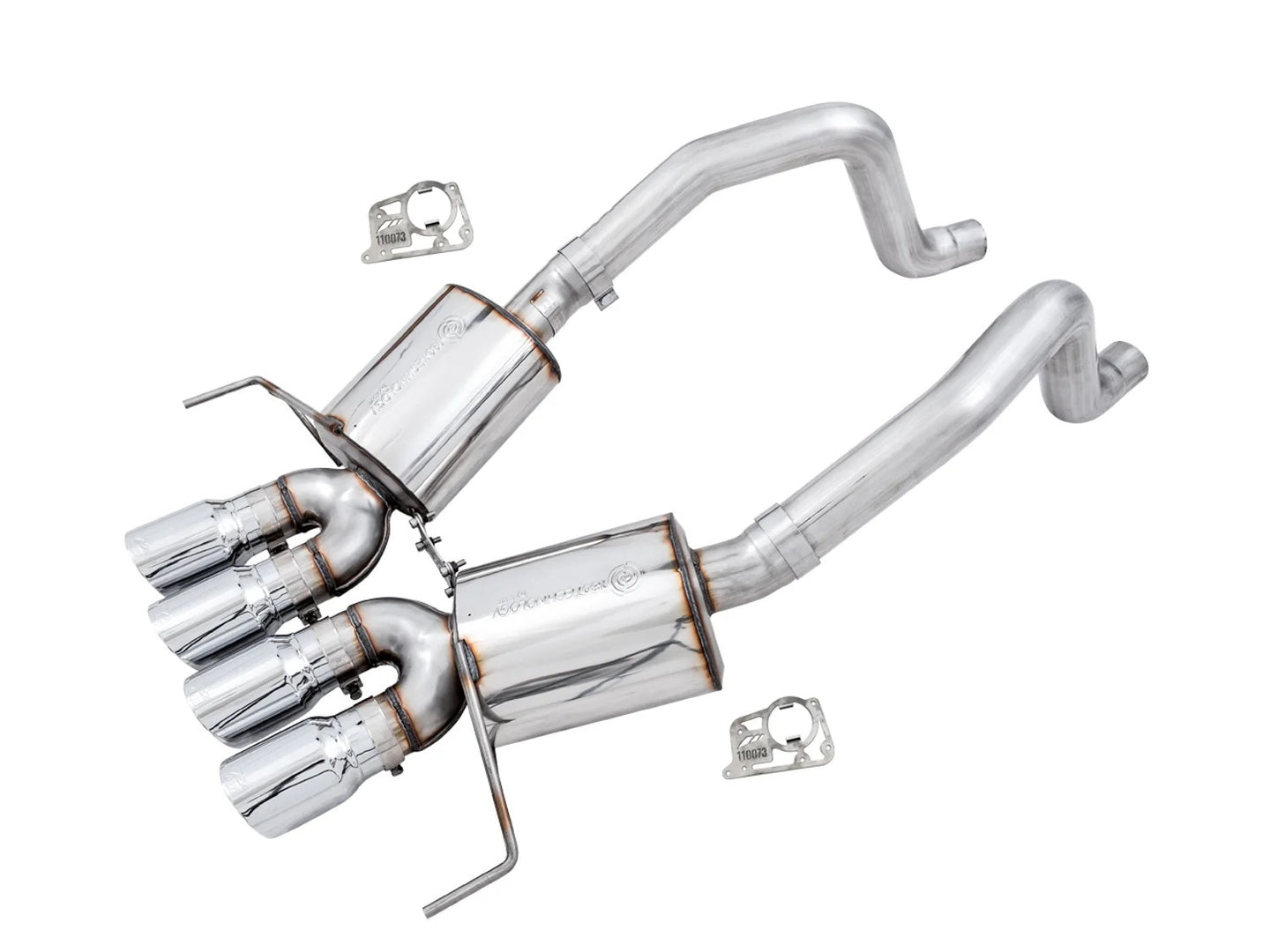 C7 Corvette Exhaust Quad Silver Tips