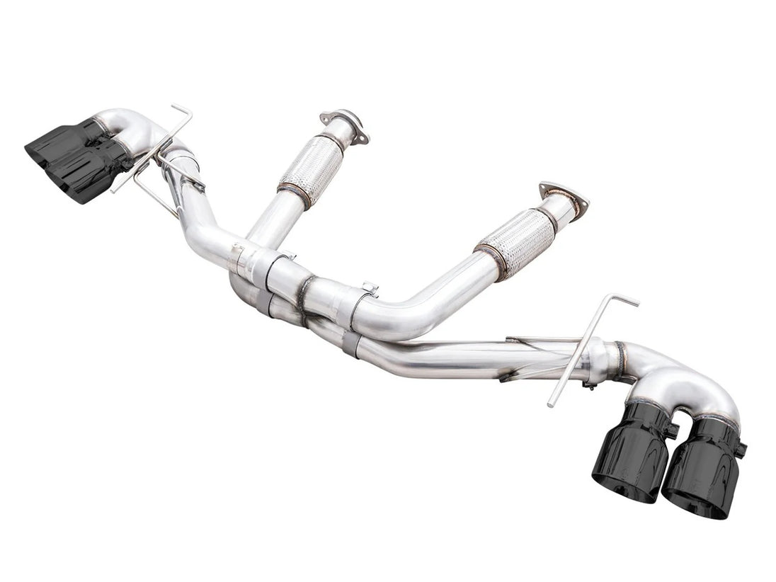 C8 Corvette Exhaust Quad Black Tips