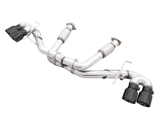 C8 Corvette Exhaust Quad Black Tips