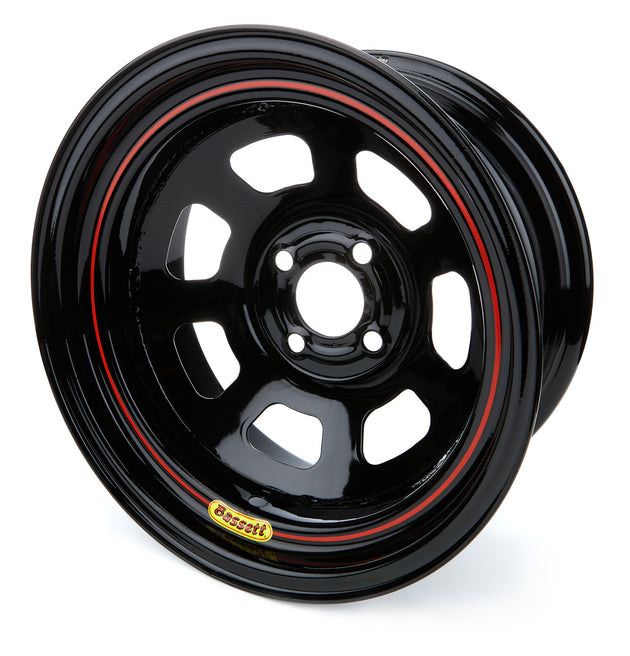 Wheel 15x7 4x4.25 2in BS D-Hole Lite Black