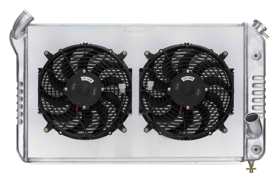 69-72 Corvette Radiator w/ Dual 12in Fan Kit