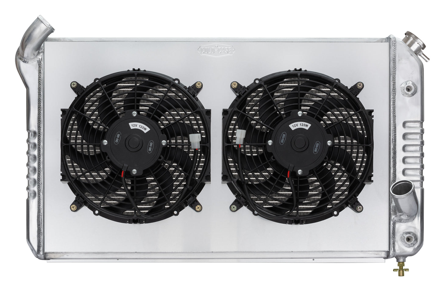 69-72 Corvette Radiator w/ Dual 12in Fan Kit