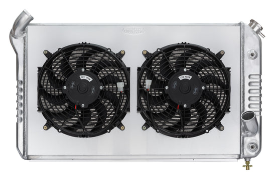 69-72 Corvette Radiator w/ Dual 12in Fan Kit