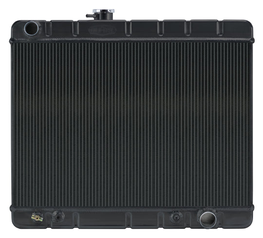66-67 GTO Radiator w/AC AT Black
