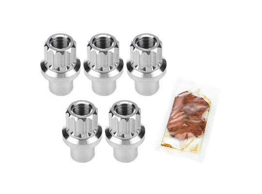 Billet Aluminum 12pt Lug Nuts 1/2 5pk