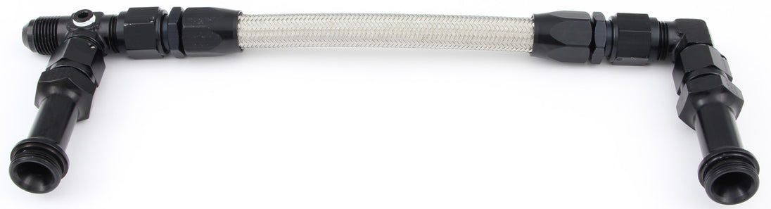 Lfg Inlet Line #8 Fuel Line Kit 7/8-20 Dual Inlet 4500 Black