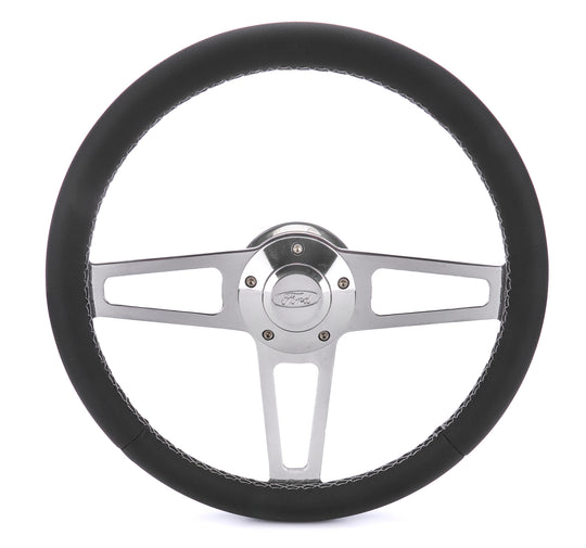 T Series Pol. Wheel Ford Logo/Install Kit