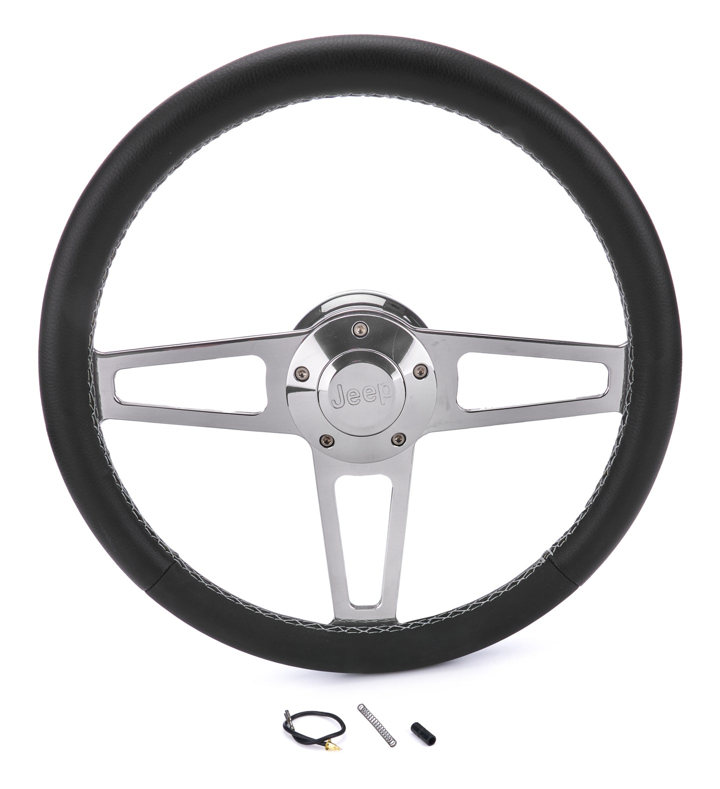 T Series Pol. Wheel Jeep Logo/Install Kit