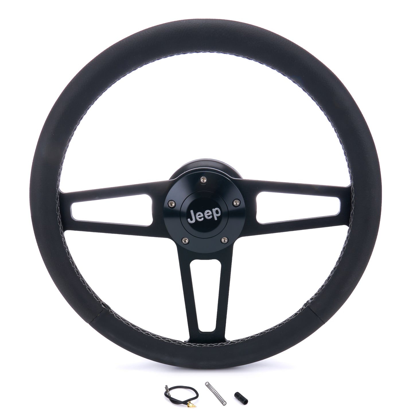 T Series Blk Wheel Jeep Logo/Install Kit