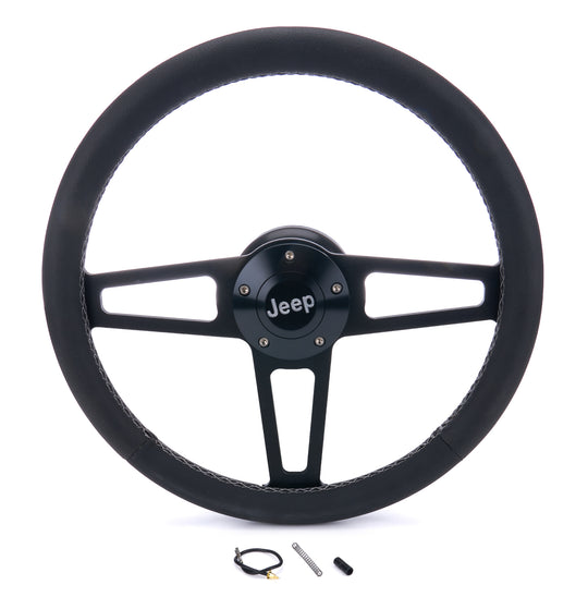T Series Blk Wheel Jeep Logo/Install Kit