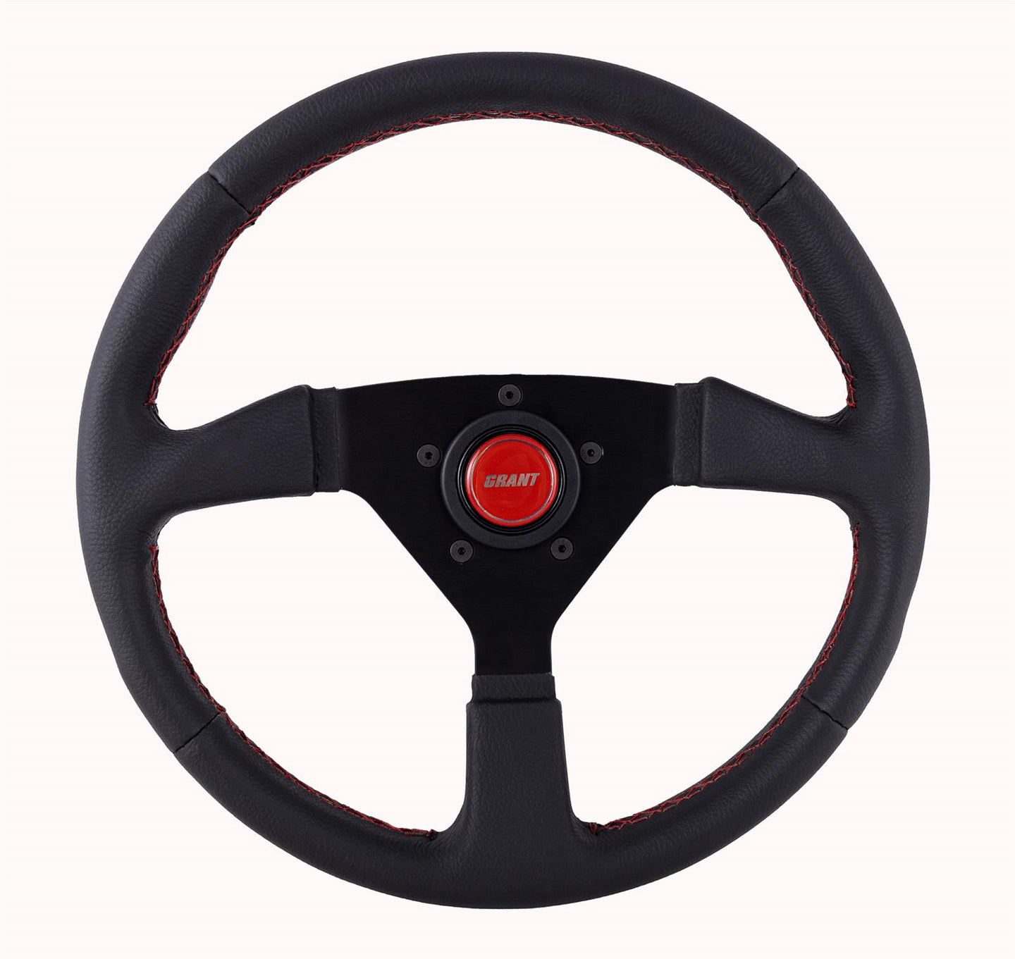 Steering Wheel 13.75in Wrapped w/Red
