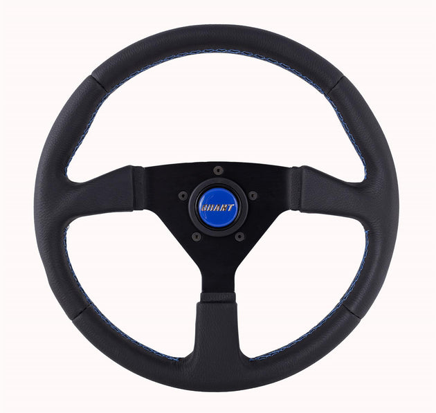 Steering Wheel 13.75in Wrapped w/Blue