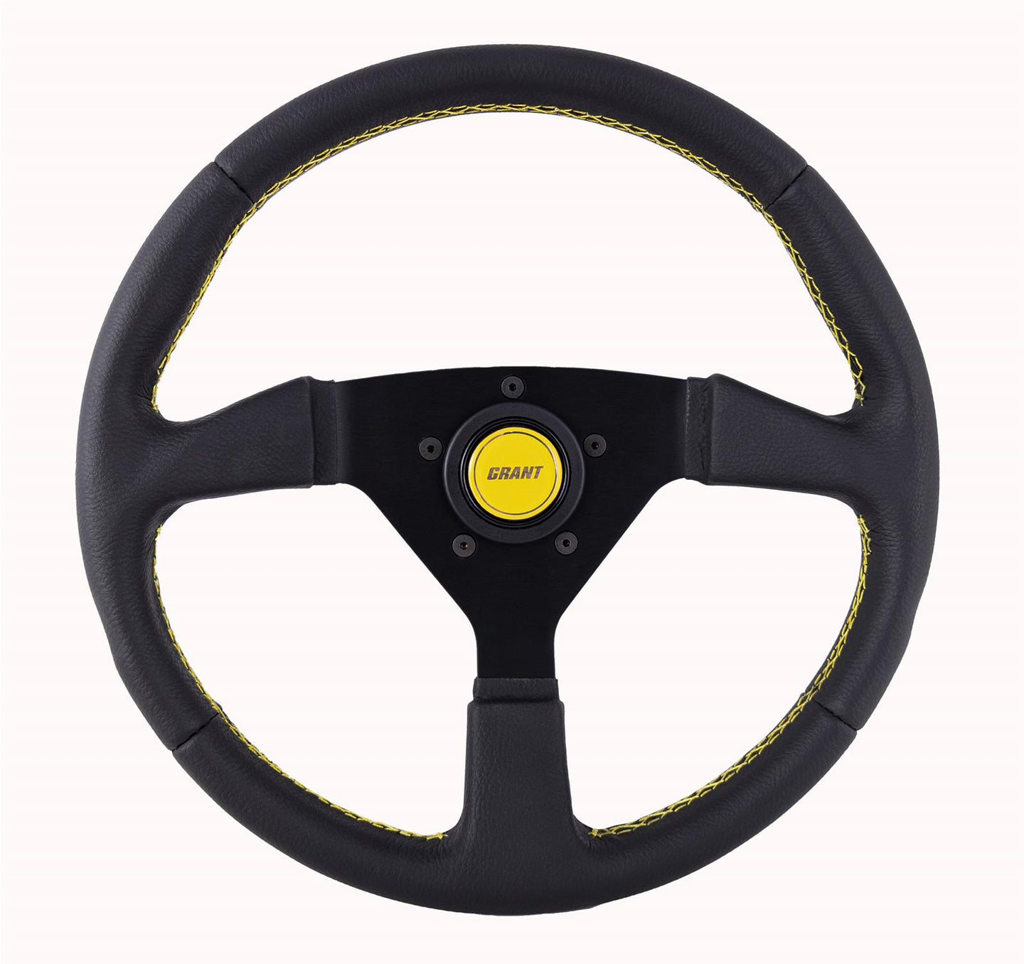 Steering Wheel 13.75in Wrapped w/Yellow