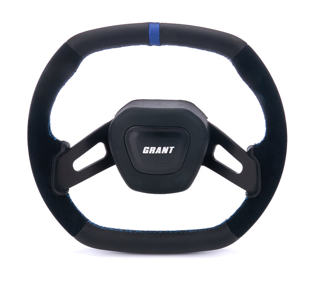C8 Performance Steering Wheel Blue Center Stripe