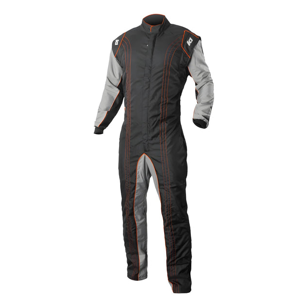 Suit Karting GK2 Adult Large Black/Orange