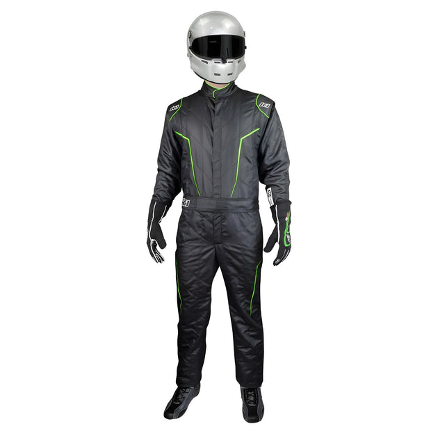 Suit GT2 X-Large Black / Fluo Green