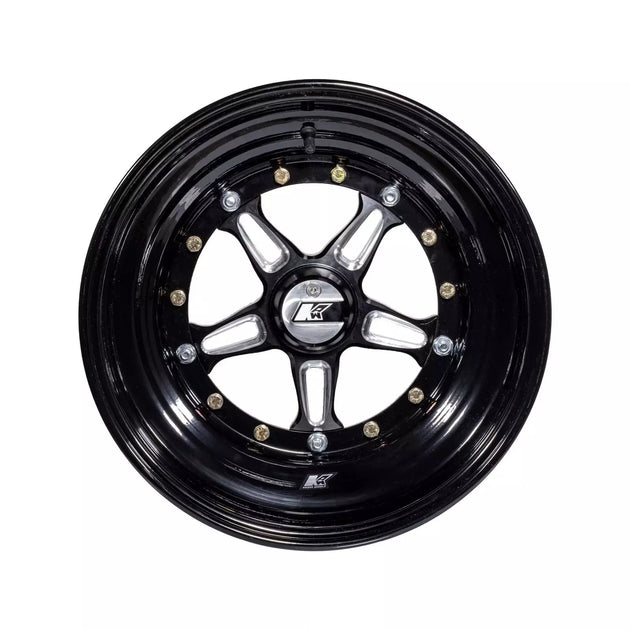 Wheel Direct Mnt 15 x 8 4in BS Black