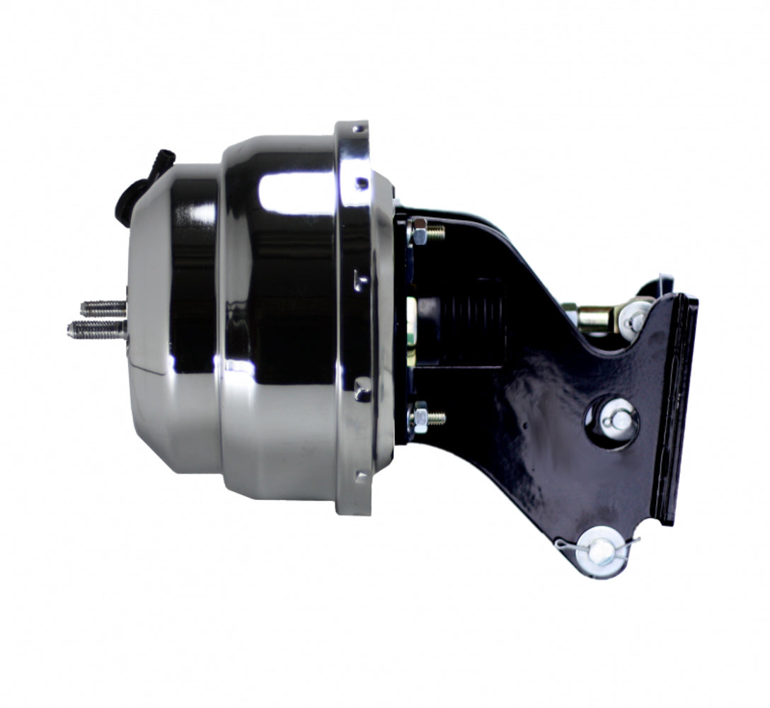 8in Dual Power Booster With Bracket Chrome