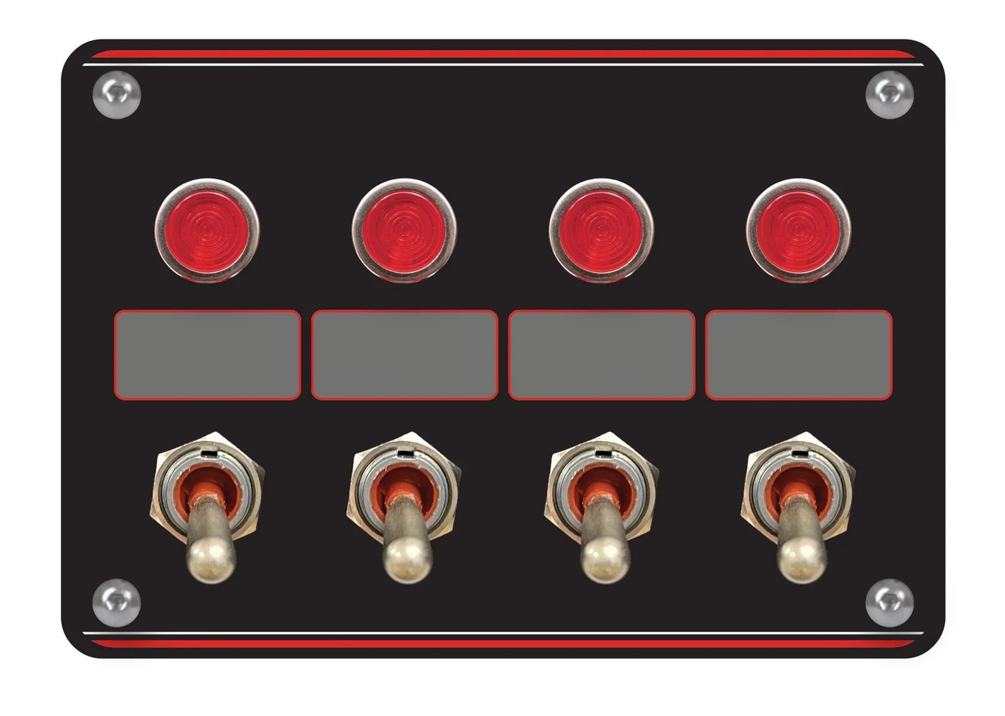 Accessory Panel Black Switch w/Pilot Light