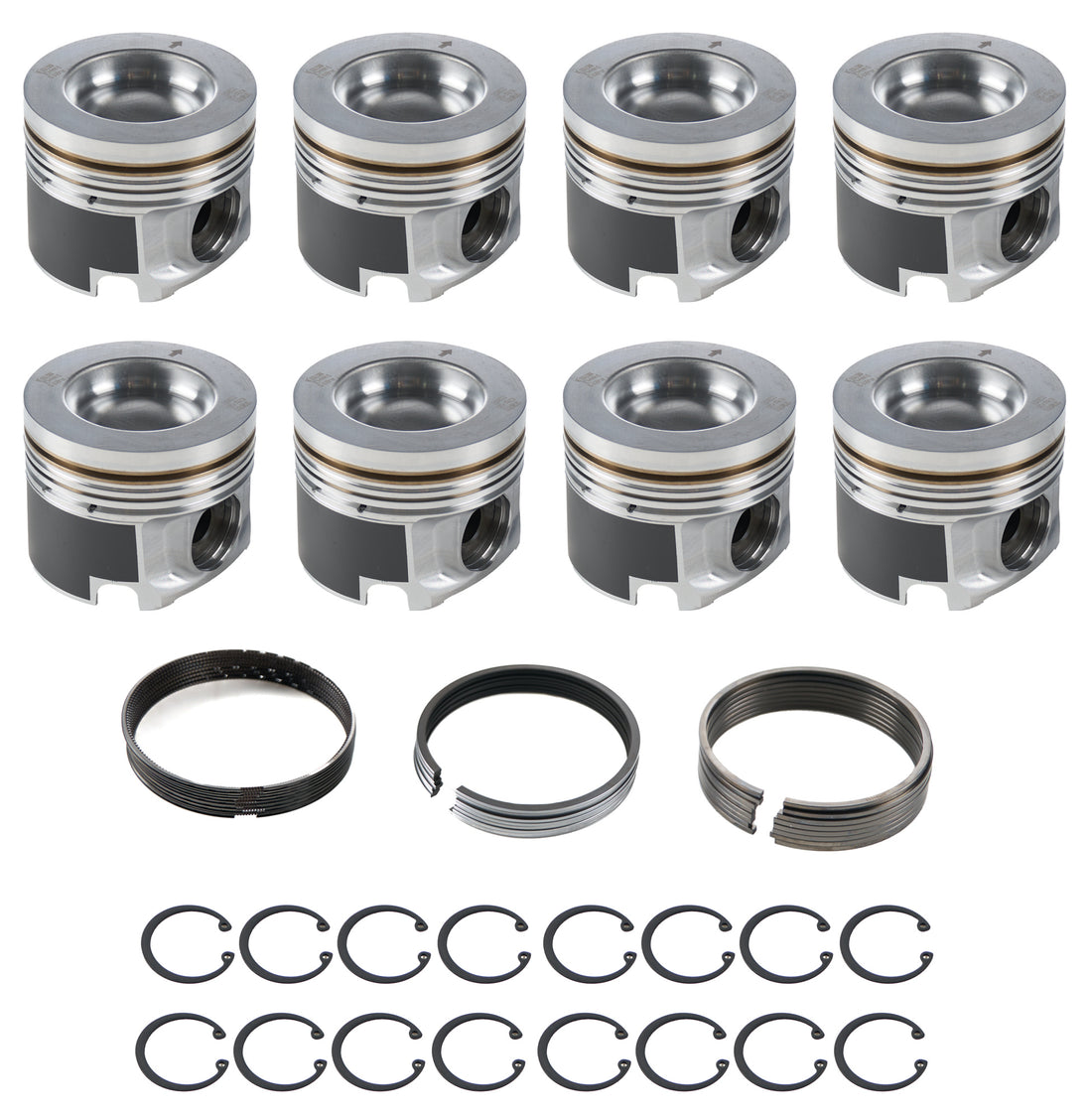 Duramax PowerPak Piston Set 4.055 Bore 6.6L LP5