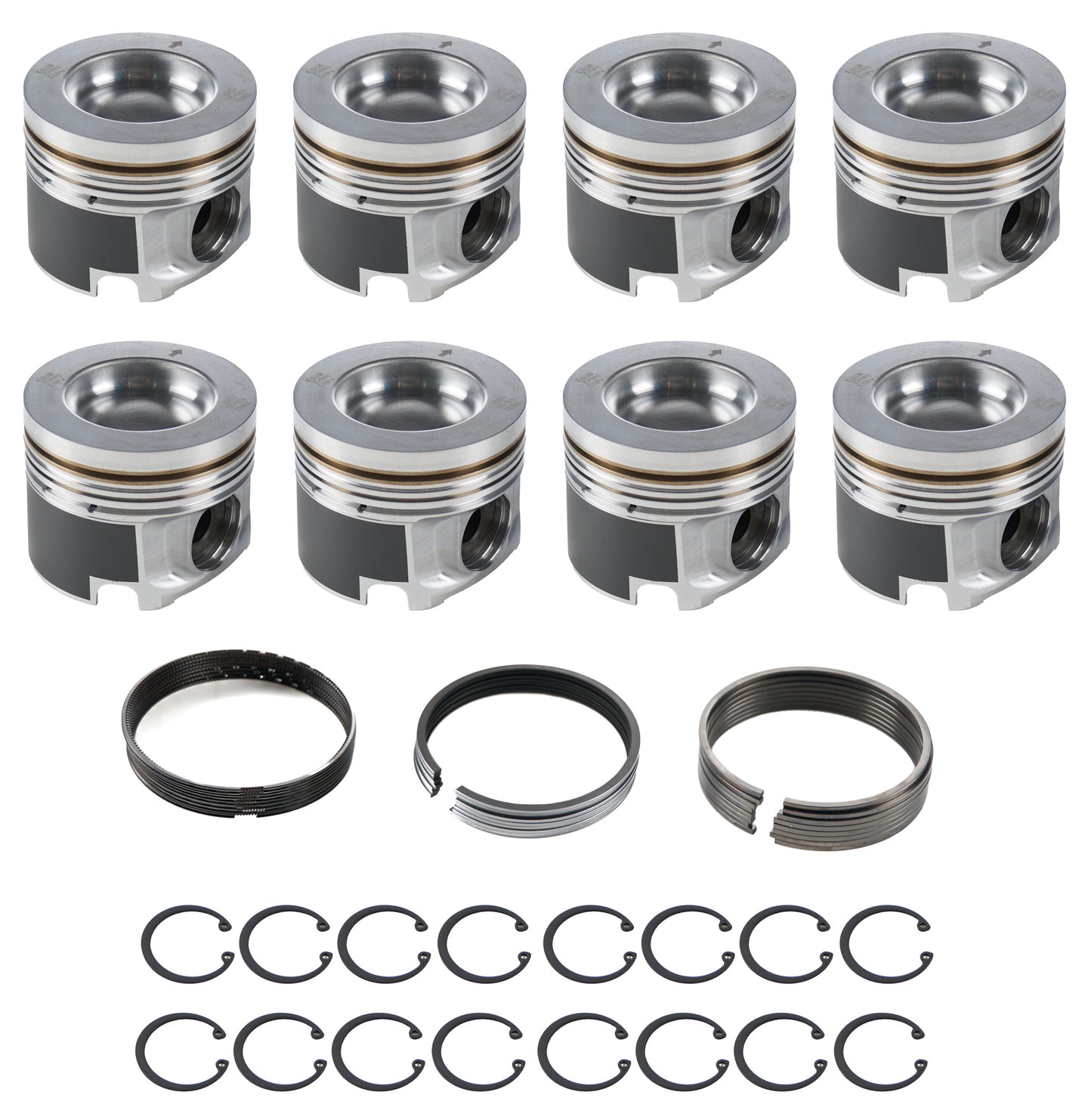 Duramax PowerPak Piston Set 4.055 Bore 6.6L LP5