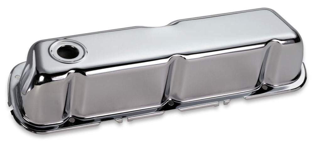SBF Steel Valve Cover Set - Chrome No Logo