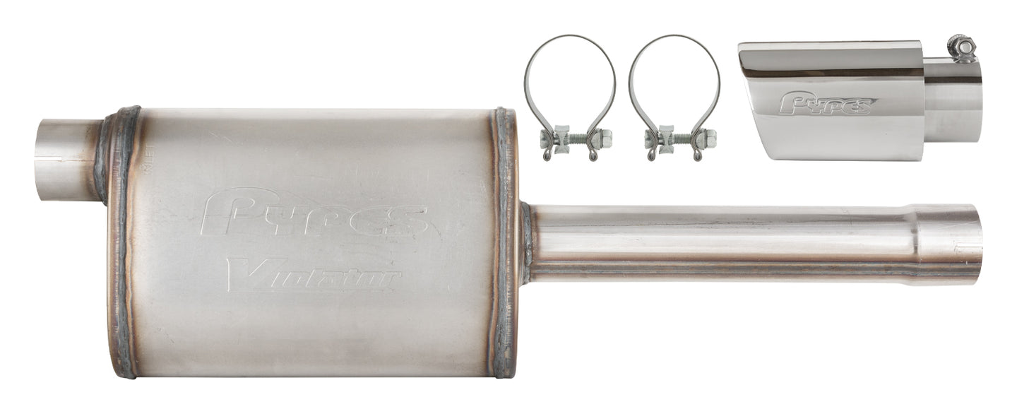 19-25 GM P/U Muffler/Tip Kit Chrome