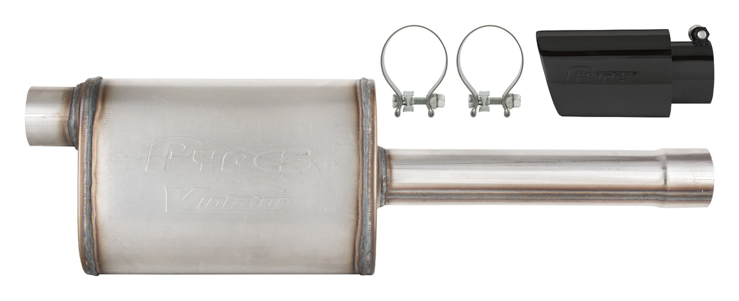 19-25 GM P/U Muffler/Tip Kit Black