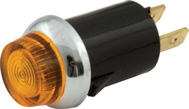 QUICKCAR RACING PRODUCTS 61-704 Amber Warning Light - 12V, 3/4 Inch Diameter
