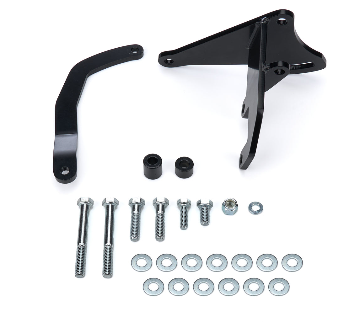Alternator Bracket SBC Short Water Pump Black