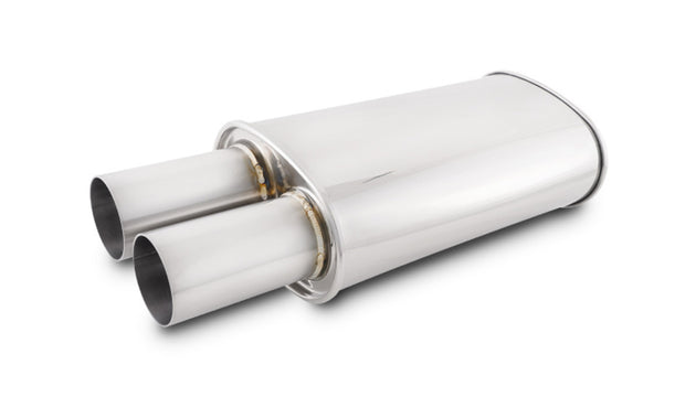 STREETPOWER Oval Muffler 3in Round Straight