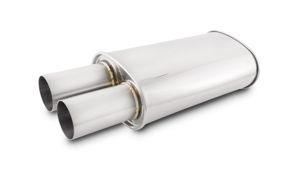 STREETPOWER Oval Muffler 3in Round Straight