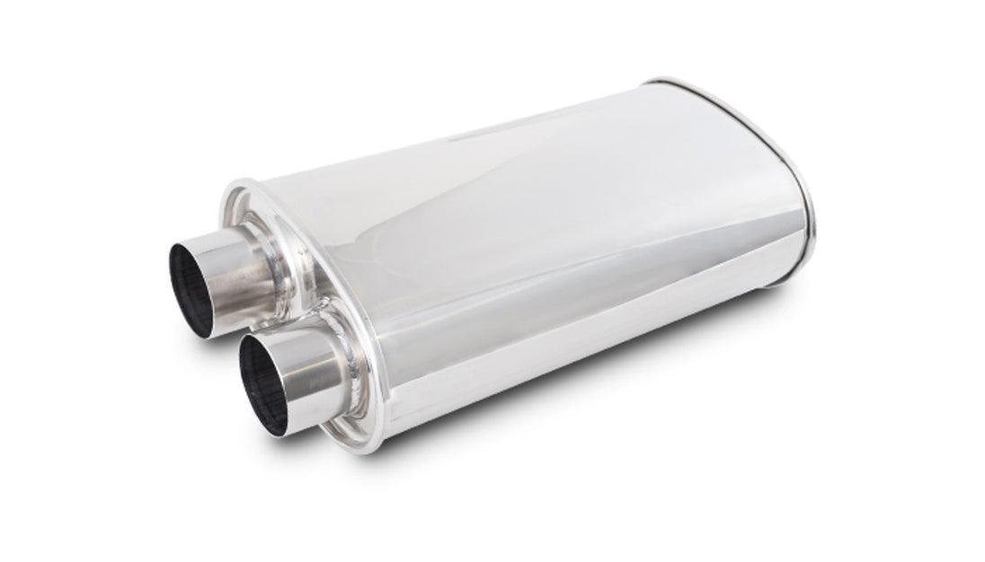STREETPOWER Oval Muffler 2.50in Inlet/Outlet