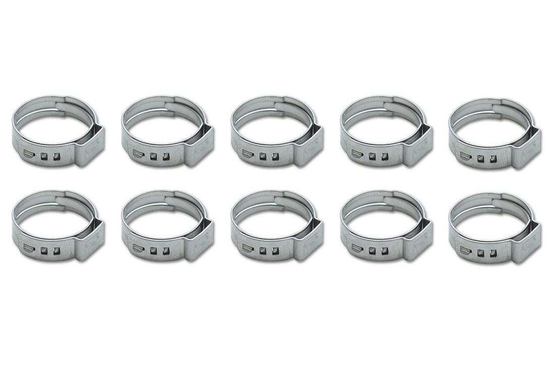 Stainless Steel Pinch Cl amps 16.0-19.2mm 10 Pack